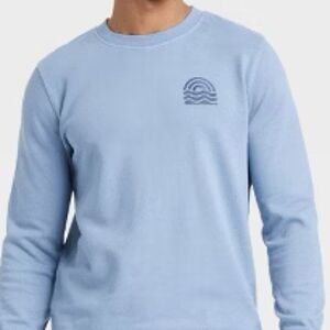 Goodfellow & Co Sweatshirt L Unisex Blue sweatshirt Sun wave design